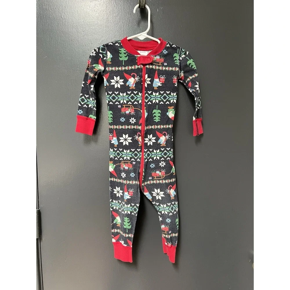 Hanna Andersson Sz 2T Pajamas Zippy Christmas Gnome